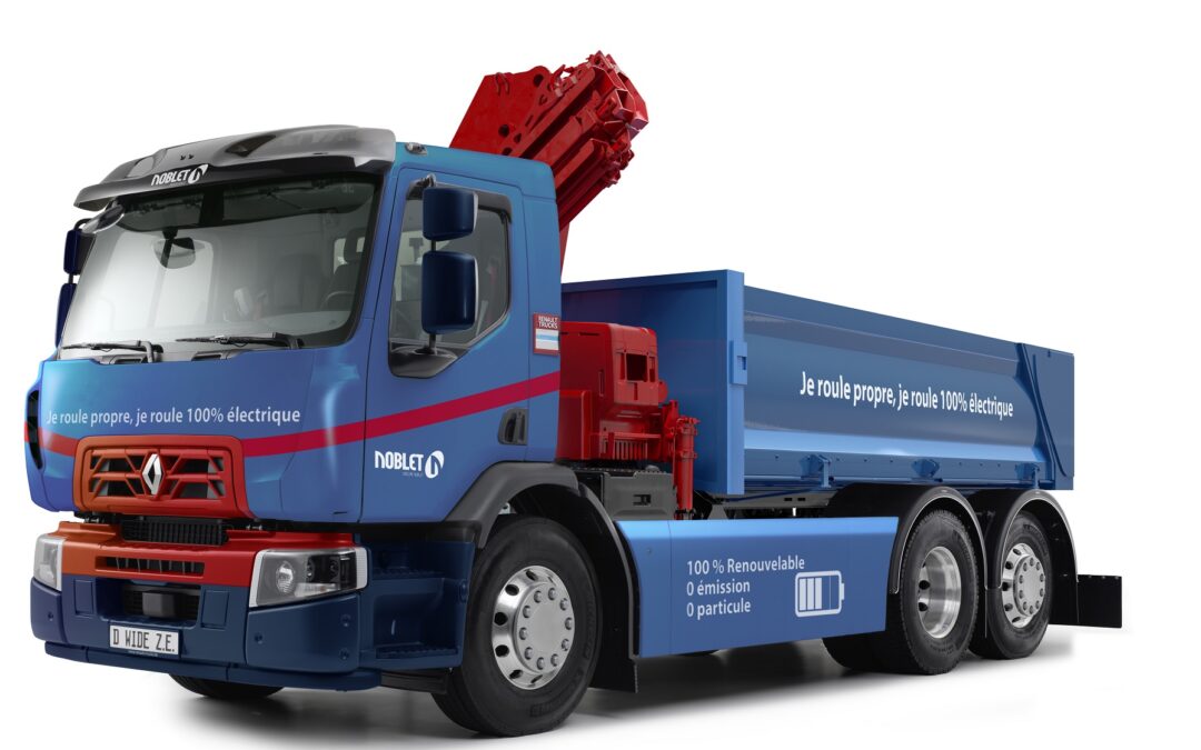 RENAULT TRUCKS VA PRODUIRE LE PREMIER CAMION 100 % ÉLÉCTRIQUE APPROCHE CHANTIER POUR LE GROUPE NOBLET